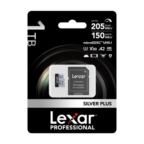 Karta pamięci Lexar High-Performance Silver Plus microSDXC 1TB + adapter