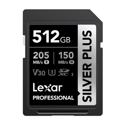 Karta pamięci Lexar Professional SILVER PLUS SDXC 512GB
