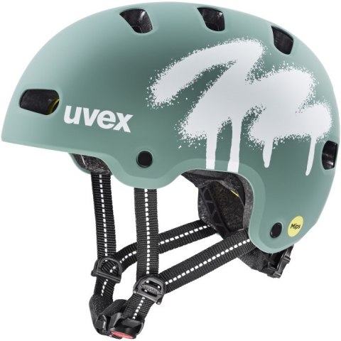Kask rowerowy dziecięcy UVEX Kid 4 Style MIPS, green