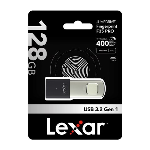 Pendrive Lexar Fingerprint F35pro USB 3.2 128GB