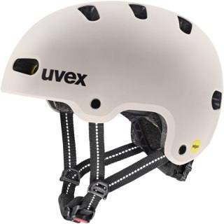 Kask rowerowy dziecięcy UVEX Kid 4 Style MIPS, warm grey matt