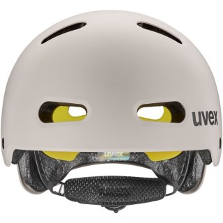 Kask rowerowy dziecięcy UVEX Kid 4 Style MIPS, warm grey matt