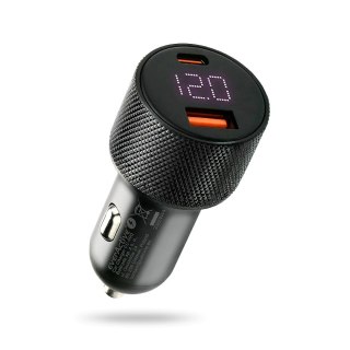 EVERACTIVE ŁADOWARKA SAMOCHODOWA 1X USB QC3.0, 1 X USB-C PD 75W CZARNA CC-50Q