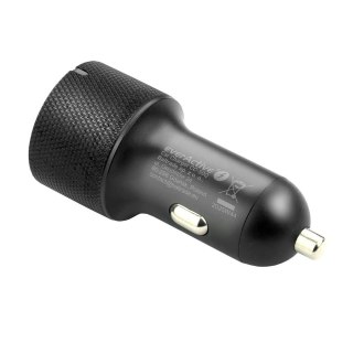 EVERACTIVE ŁADOWARKA SAMOCHODOWA 1X USB QC3.0, 1 X USB-C PD 75W CZARNA CC-50Q