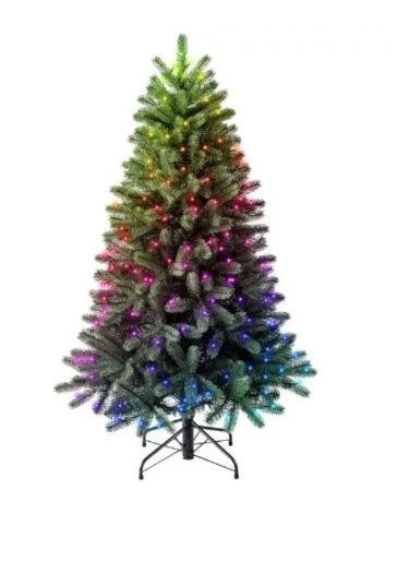 Twinkly Pre-lit Tree -1.50m Choinka, 270 RGB LED, zielony przewód, typ wtyczki C (OUTLET)