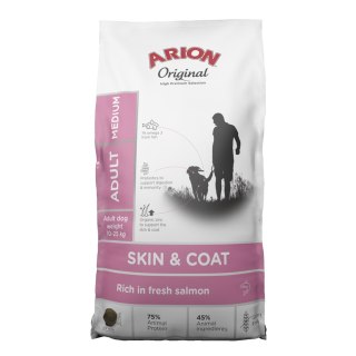 Arion original skin&coat med sucha karma dla psa 12kg