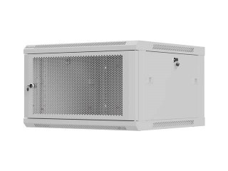 LANBERG SZAFA INSTALACYJNA RACK WISZĄCA 19" 6U 600X600 SZARA DRZWI PERFOROWANE (FLAT PACK)