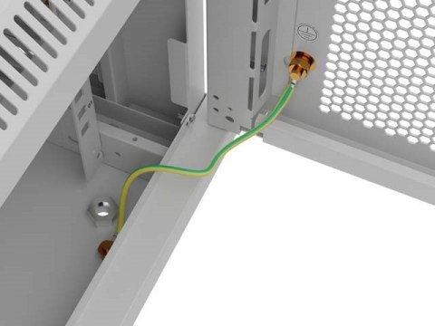 LANBERG SZAFA INSTALACYJNA RACK WISZĄCA 19" 6U 600X600 SZARA DRZWI PERFOROWANE (FLAT PACK)