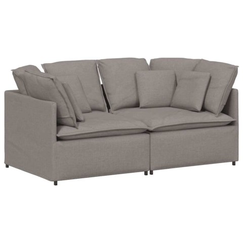 Sofa modułowa z poduszkami Tkanina Taupe