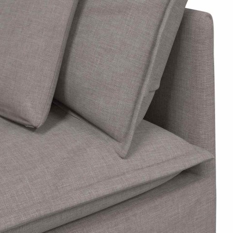 Sofa modułowa z poduszkami Tkanina Taupe