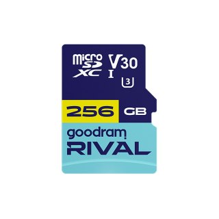Karta pamięci microSD 256 GB V30 UHS-III Goodram Rival z adapterem