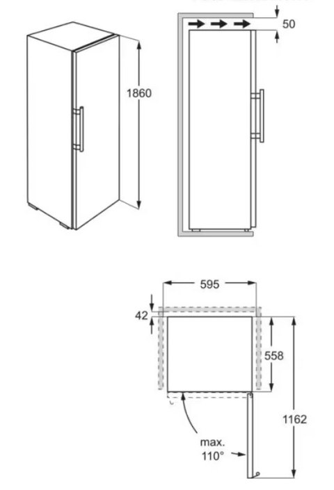 Lodówka ELECTROLUX LNT7ME36K2 No Frost 201 cm | FreshPlus | TwinTech | CustomFlex | czarny