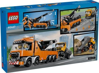 LEGO City 60467 - Wóz holowniczy z dźwigiem