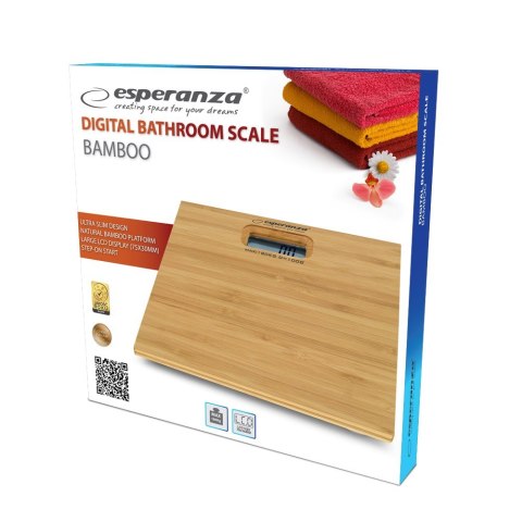 Waga łazienkowa Esperanza Bamboo EBS012 (kolor brązowy)