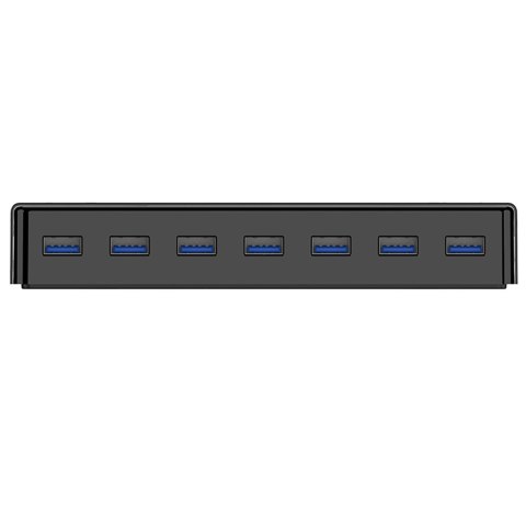 Hub rozdzielacz H7928-U3-V1 7x USB-A - czarny
