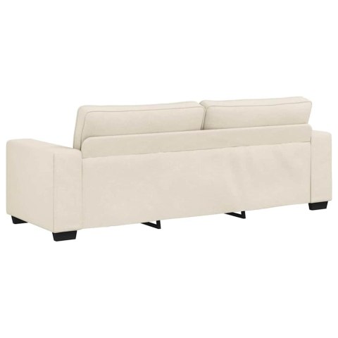 Sofa 3 pcs Beżowy 221 x 80 x 82 cm Tkanina lniana