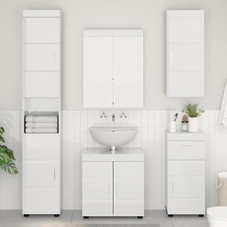 Zestaw mebli łazienkowych TULUM 5 pcs Wysoki połysk biały
