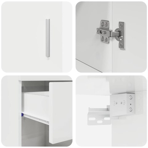 Zestaw mebli łazienkowych TULUM 5 pcs Wysoki połysk biały