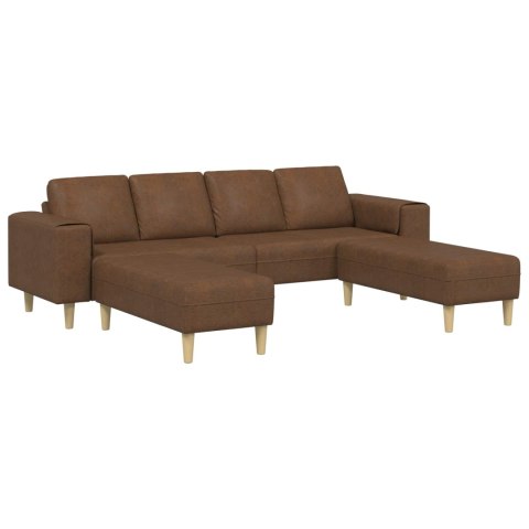 Sofa do salonu 3 pcs Brązowy