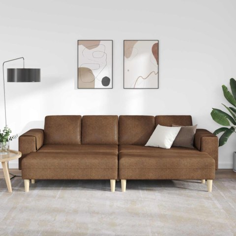 Sofa do salonu 3 pcs Brązowy
