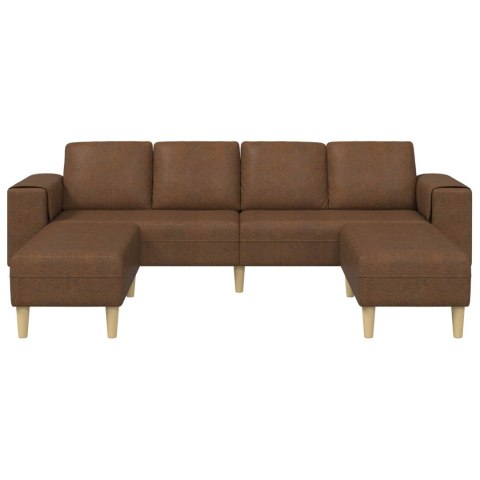 Sofa do salonu 3 pcs Brązowy
