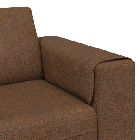 Sofa do salonu 3 pcs Brązowy