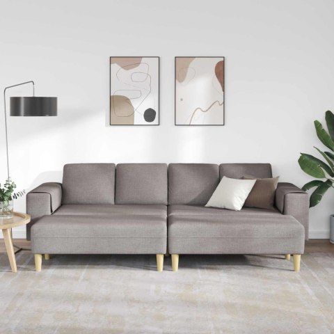 Sofa do salonu 3 pcs Ciemnoszary Poliester