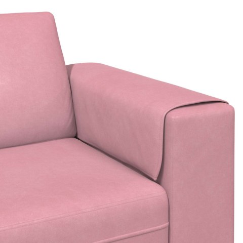 Sofa do salonu 3 pcs Różowy 250 x 188 x 76 cm
