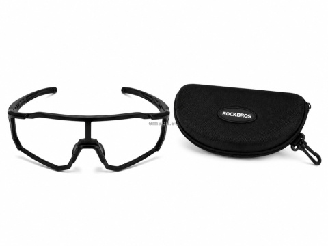 Okulary Rowerowe Rockbros 10181 Fotochromowe UV400 Czarne