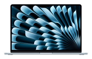Apple MacBook Air 15,3"Retina 500nit M4 chip with 10-core CPU + 10-core GPU 16GB SSD512 2xTB4 BLKB 1Y Sky Blue (WYPRZEDAŻ)