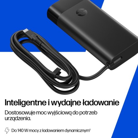 Zasilacz sieciowy HP 140W Laptop Charger USB-C czarny B7NM4AA