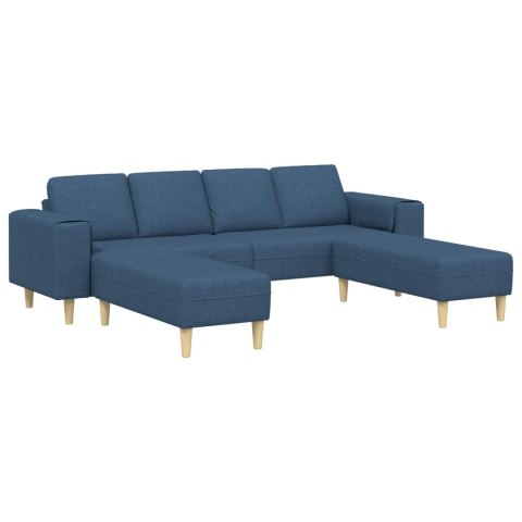 Sofa do salonu 3 pcs Niebieski Poliester