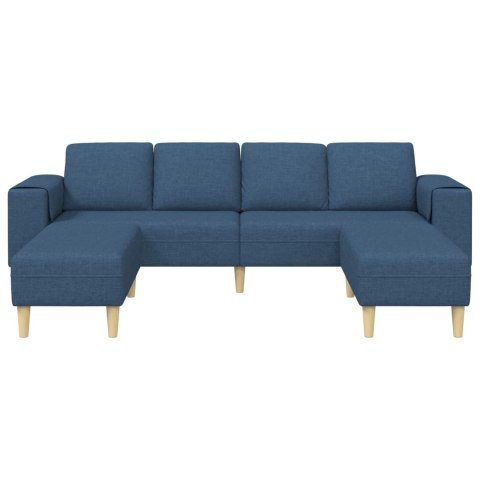 Sofa do salonu 3 pcs Niebieski Poliester