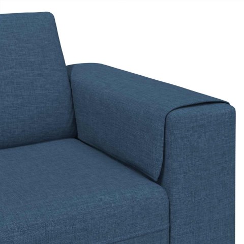 Sofa do salonu 3 pcs Niebieski Poliester