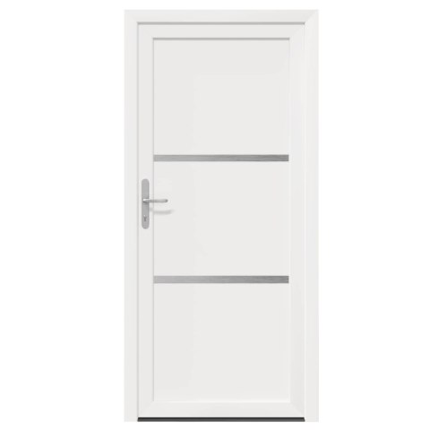 Drzwi Frontowe Biały 108 x 208 cm PVC