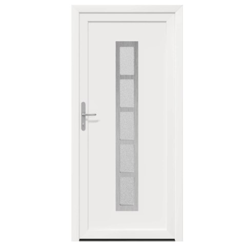 Drzwi Frontowe Biały 88 x 200 cm PVC