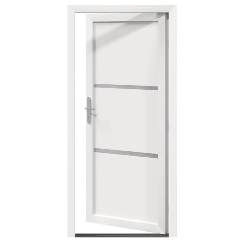 Drzwi Frontowe Biały 88 x 200 cm PVC