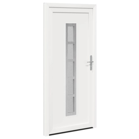 Drzwi Frontowe Biały 98 x 200 cm PVC