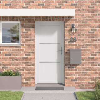 Drzwi Frontowe Biały 98 x 200 cm PVC
