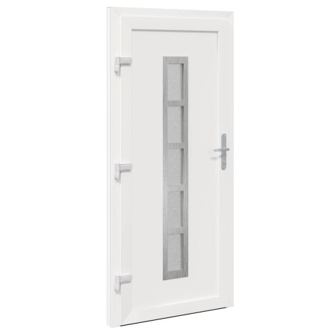 Drzwi Frontowe Biały 98 x 208 cm PVC