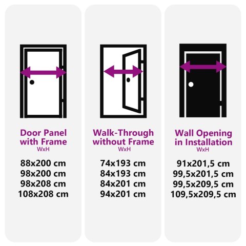 Drzwi Frontowe antracytowy 88 x 200 cm PVC