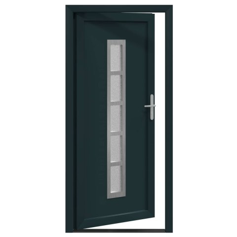 Drzwi Frontowe antracytowy 88 x 200 cm PVC