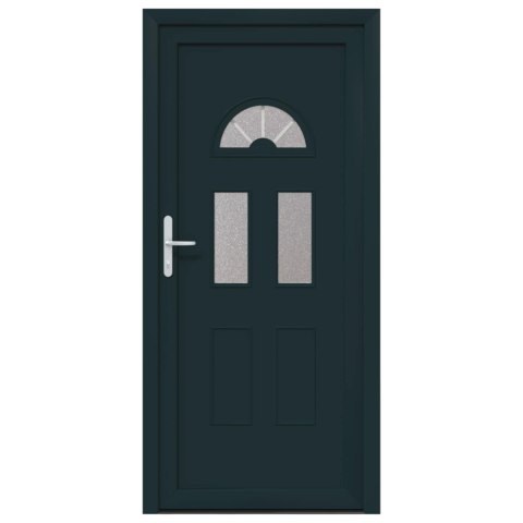 Drzwi Frontowe antracytowy 98 x 198 cm PVC