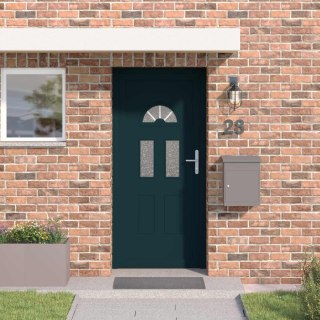 Drzwi Frontowe antracytowy 98 x 198 cm PVC