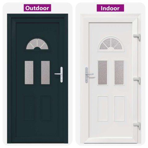 Drzwi Frontowe antracytowy 98 x 198 cm PVC