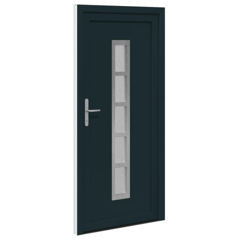 Drzwi Frontowe antracytowy 98 x 208 cm PVC
