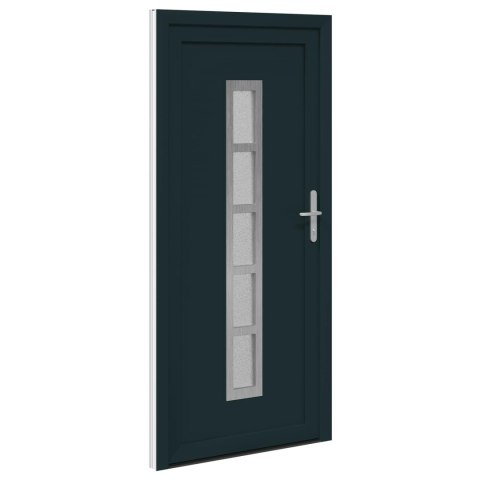 Drzwi Frontowe antracytowy 98 x 208 cm PVC