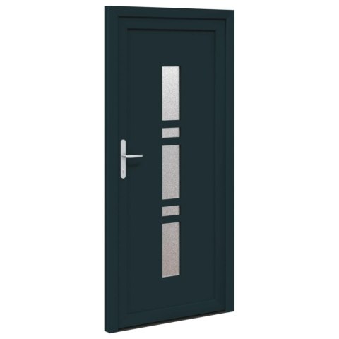 Drzwi Frontowe antracytowy 98 x 208 cm PVC