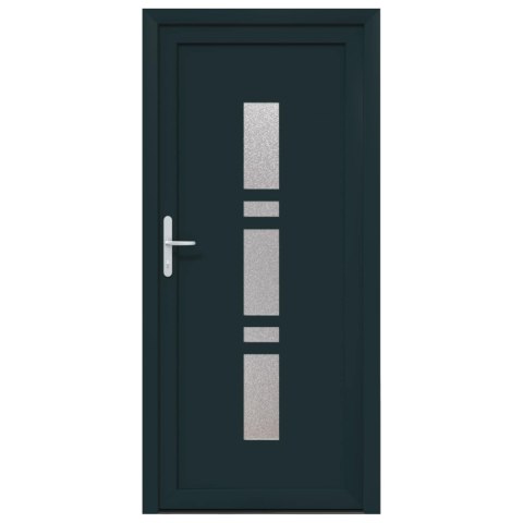 Drzwi Frontowe antracytowy 98 x 208 cm PVC