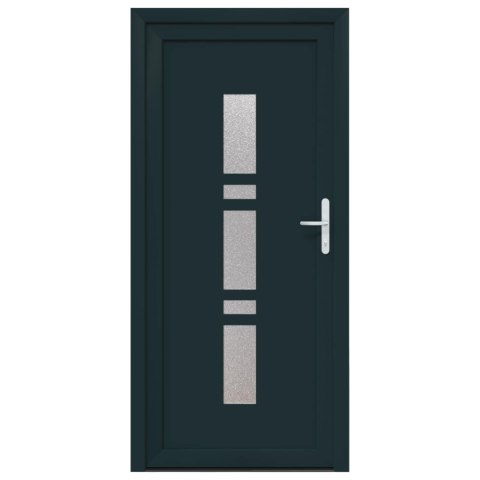 Drzwi Frontowe antracytowy 98 x 208 cm PVC